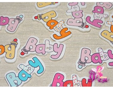 Фигурка из фанеры 32*25  мм "Baby" - 1 шт