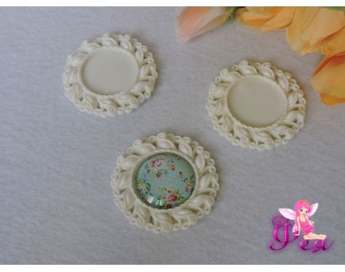 Основы-рамки пластик, беж.(внутр.25мм)