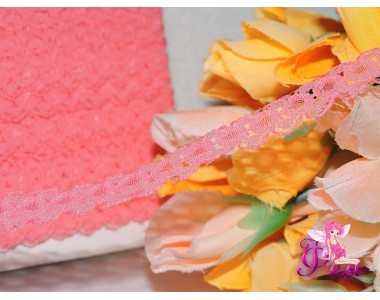 Кружево 15 мм, цв. розовый