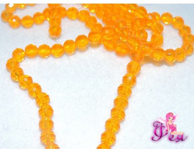 Бусины стеклянные Round, имитация Сваровски, 6 мм, цвет№9