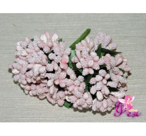 Букетик тычинок  из 12 шт, цв. светло-розовый