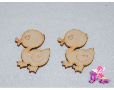 Декоративные фигурки из фанеры "Зверюшки", 3 см (Уточка)