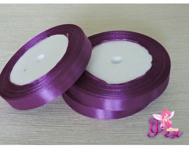 Атласная лента 12 мм, цв. фиолетовый - 1 м.
