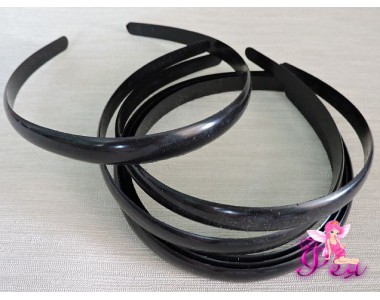 Ободок пластик 14 мм, цв. черный