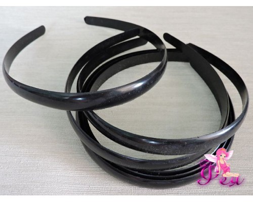 Ободок пластик 14 мм, цв. черный