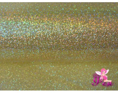 Декоративная пленка "Глиттер, хамелеон" 0,5 мм, цв. желтый