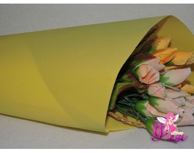 Фоамиран зефирный 1мм, цв. желтый