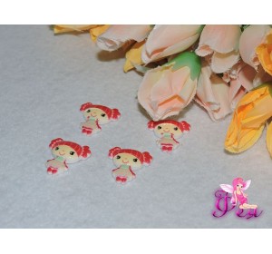 Кабошоны акрил. девочки, 22 х 20мм