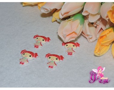 Кабошоны акрил. девочки, 22 х 20мм