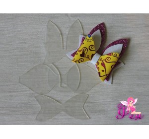 Набор шаблонов "Бантик Зайка №2"В комплекте 4 детали