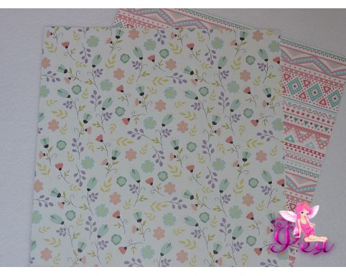 Бумага для скрапбукинга,  "Нежность,  кружево"Размер: 30,5 см х 30,5 см.  Плотность: 190 граммов.