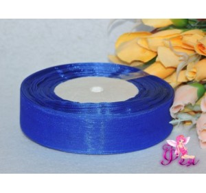 Органза однотонная 25мм, цв. синий - 1м