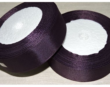 Однотонная репсовая лента 25 мм,  цв. светло-пурпурный -1 м