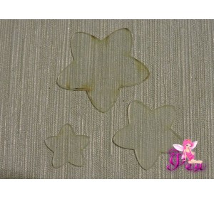 Набор шаблонов "Звезда закругленная "В комплекте 3 детали