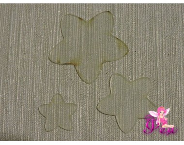 Набор шаблонов "Звезда закругленная "В комплекте 3 детали