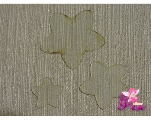 Набор шаблонов "Звезда закругленная "В комплекте 3 детали