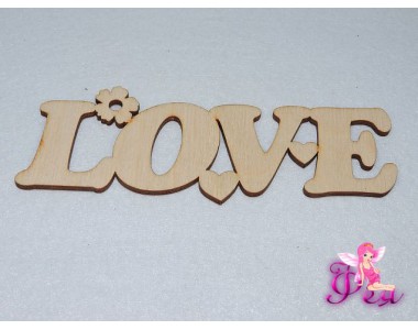 Заготовка из фанеры 15 см "Love"