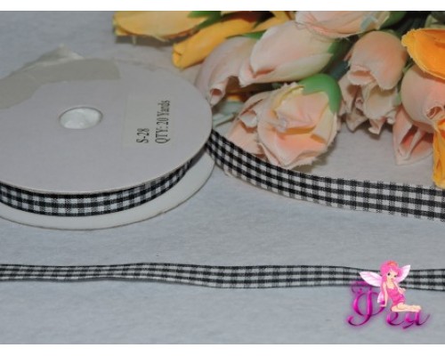 Декоративная лента 10мм, в клеточку