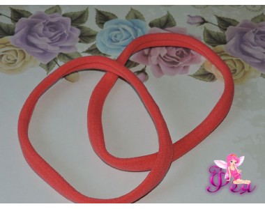 Резинка-повязка "One size",  диаметр 10,5см, окружность 33 см. цв. алый -1 шт.