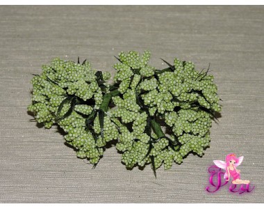 Букетик тычинок из 12 шт, цв. зеленый