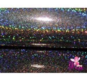 Искусственная кожа "Чешуя" 0.7 мм, цв.  черный