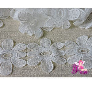 Кружево "Лейс" ширина 55мм, цв. белый