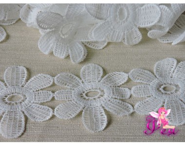 Кружево "Лейс" ширина 55мм, цв. белый