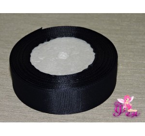 Однотонная репсовая лента 25 мм,  цв. джинс -1 м