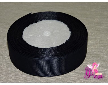 Однотонная репсовая лента 25 мм,  цв. джинс -1 м