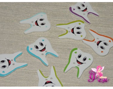 Фигурка из фанеры 32*25  мм "Зубик" - 1 шт