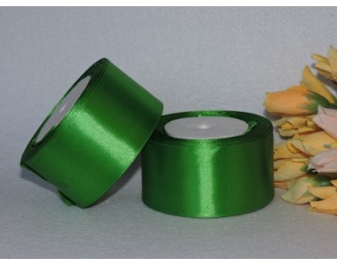 Однотонная атласная лента 50 мм, цв. светло-зеленый № 19