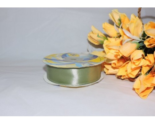 Атласная лента 25 мм, цв. фисташковый