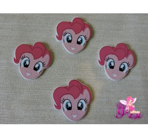 Кабошон-вырубка 33*25 мм, Пинки Пай (пластик)  - 1шт