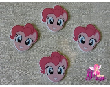 Кабошон-вырубка 33*25 мм, Пинки Пай (пластик)  - 1шт