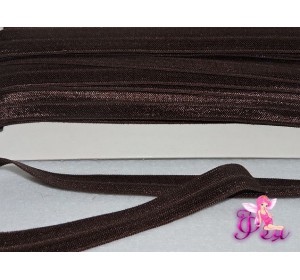 Тесьма эластичная 1.5 см, цв. шоколадный
