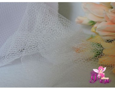 Фатин крупная сетка, 15 см, белый