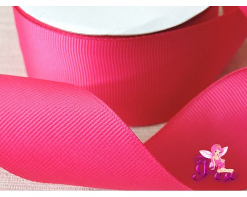 Репсовая лента 40 мм, цв. фукси - 1м