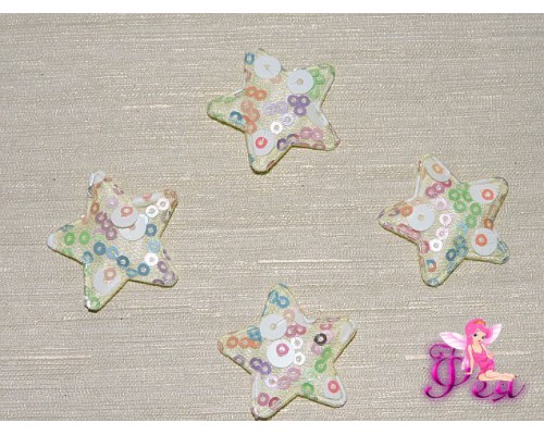 Патч с пайетками 30*30 см, цв. желтый