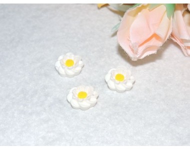 Кабошоны акрил.цветок, 13мм