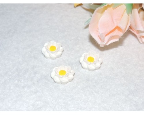 Кабошоны акрил.цветок, 13мм