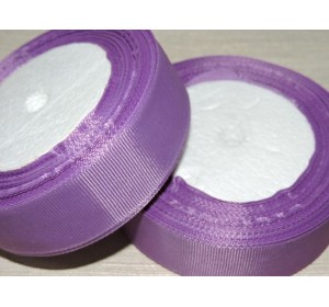 Однотонная репсовая лента 25 мм,  цв.  лиловый -1 м