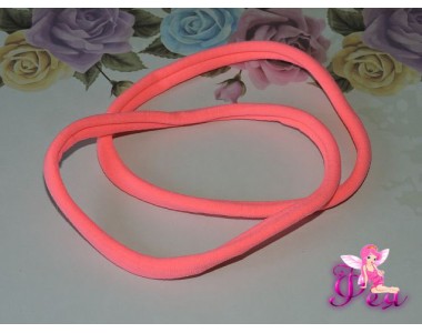Резинка-повязка "One size", диаметр 10,5см, окружность 33 см. цв. коралловый -1 шт.