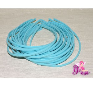 Ободок пластиковый 0,5 см, цв. голубой