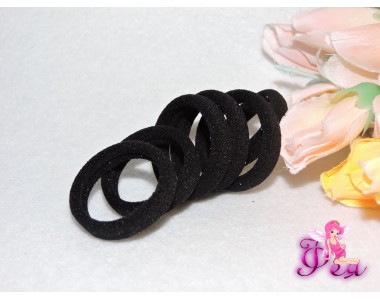 Резинки для волос 3 см, цв. черный