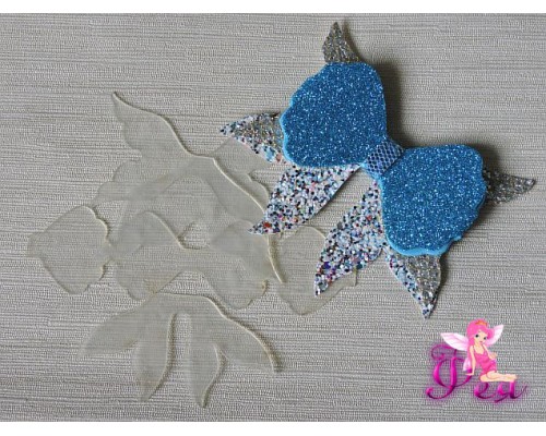 Набор шаблонов для "Бантика Русалочки" в комплекте  4 детали