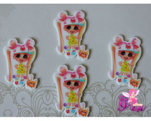 Кабошон-вырубка "Хэрдораблс " 42*26 мм, с собачкой -1 шт