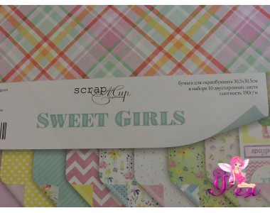 Набор бумаги Sweet Girls 30*30 см, 190 г/м