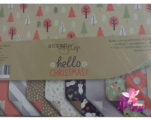 Набор бумаги Hello Christmas 30*30 см, 190 г/м