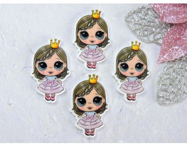 Кабошон-вырубка "Принцесса" 2,5*4,0 см - 1шт.