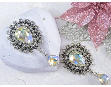 Серединка ювелирная, цв. радужный - 1 шт